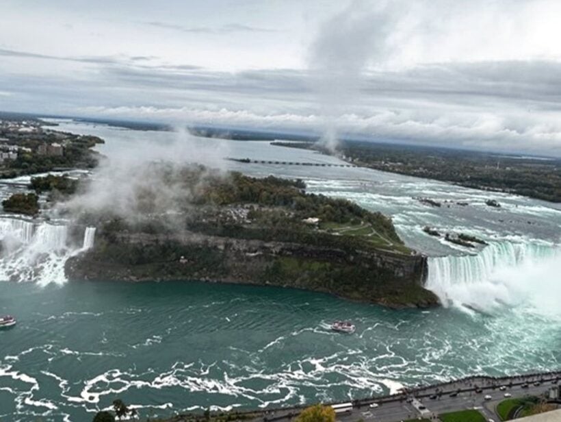Niagaran putoukset kuvattuna Kanadassa.