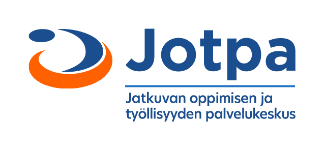 Jotpa hankkeen logo, jossa lyhenne jotpa avattu myös tekstiksi.
