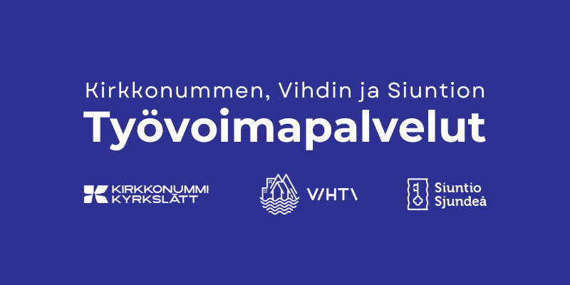 Logo, jossa sinisellä pohjalla tekstiä.