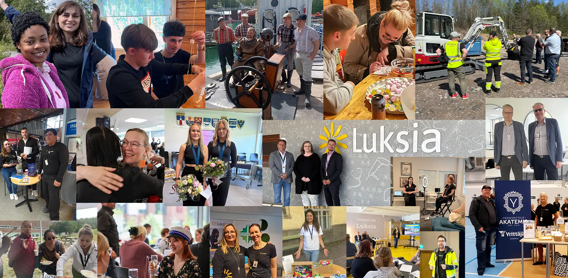 Kuvaan on kerätty kuvia tapahtumista, joissa luksialaiset ovat olleet mukana.