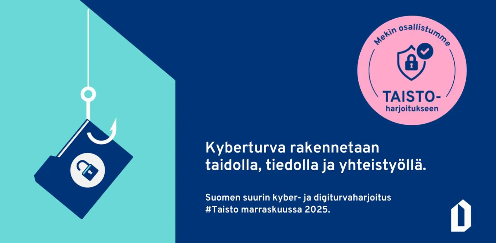 Sinisävytteinen kuva, jossa kerrotaan valkoisessa tekstissä Taistoharjoituksesta.