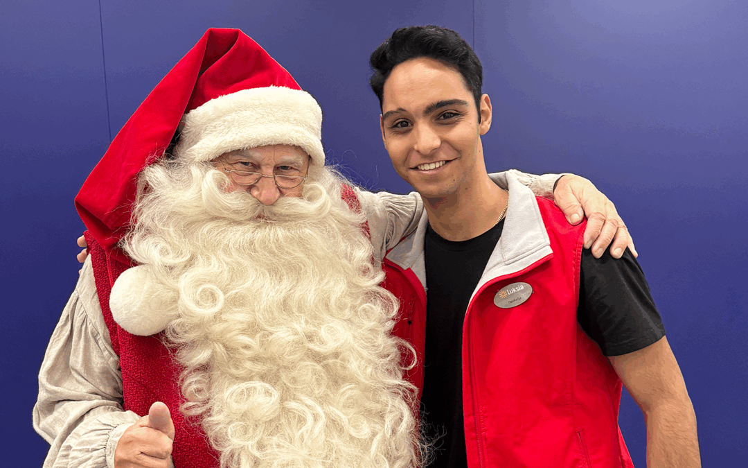 Kansainvälistä tunnelmaa lentokentällä