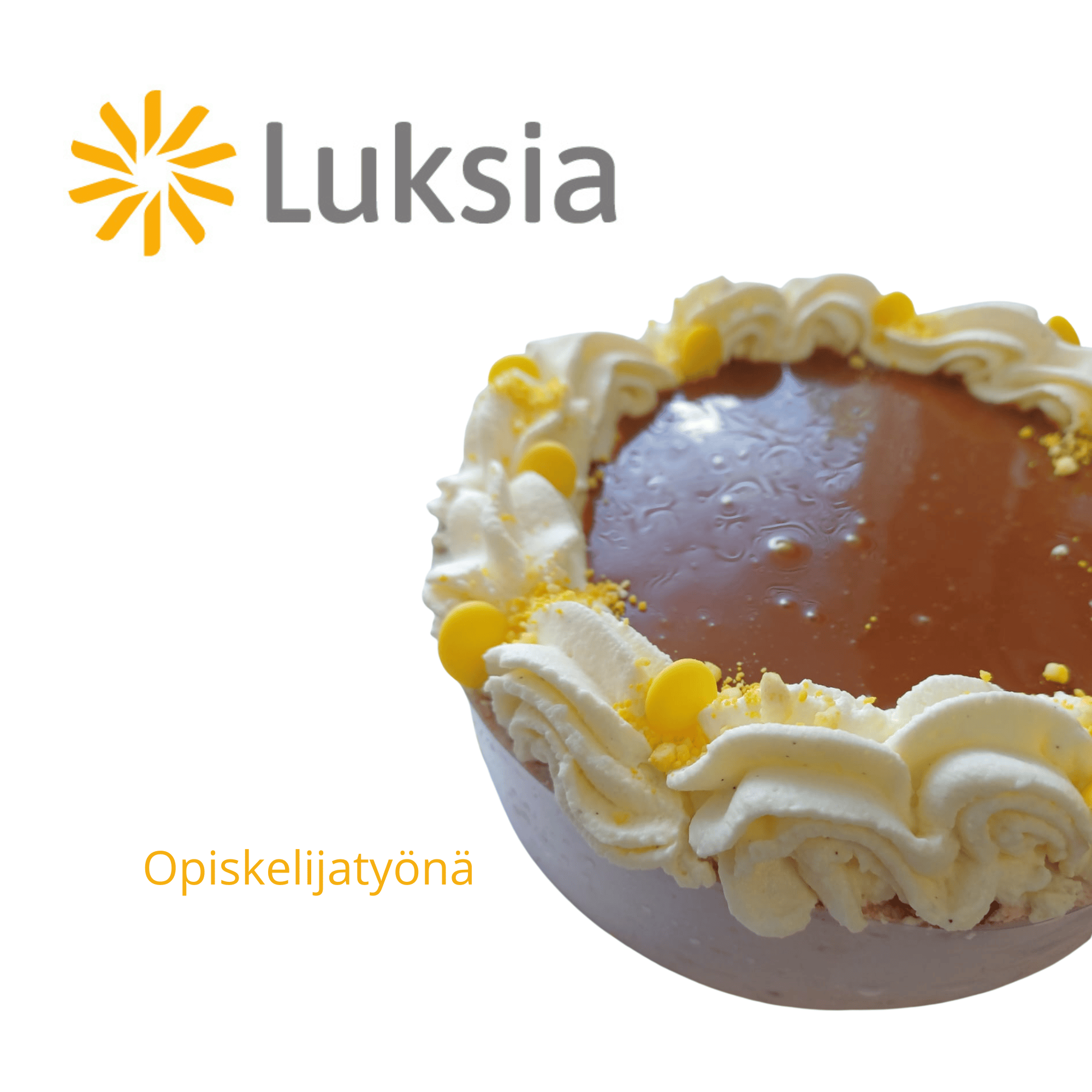 Kinuskinen suklaahippukakku 10 hlö (L)