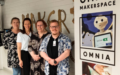 Vierailu Omnia Makerspacessa inspiroi Living Lab -kehitystyötä